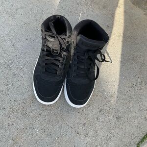 Adidas Men's Black and White Sneakers